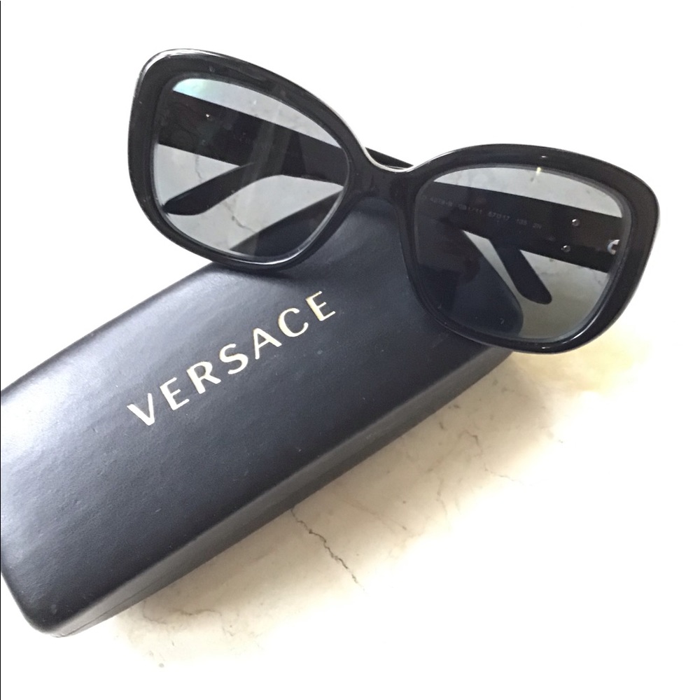 Black Versace Sunglasses w/Case